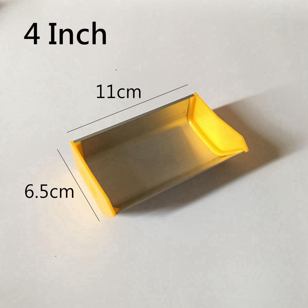 4/6 Inch Screen Printing Aluminum Alloy Emulsion Scoop Coater 11/16CM Silk Screen Printing Sizing Scrape Coating Press Tools