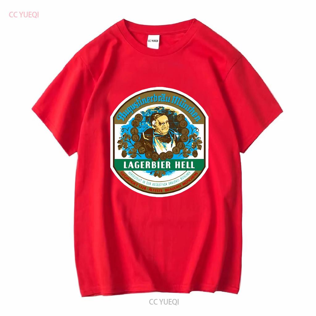 Augustiner Hell Beer Essential T Shirt ALL SIZE Vintage Washed Homme Streetwear Unisex Comfortable Designer Clothes Soft