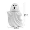 Three-dimensional Ceramic Mug White Ghost Cup with Lid Halloween Gifts Water Cup Coffee Cups Milk Mugs Breakfast Cups Tea Mug