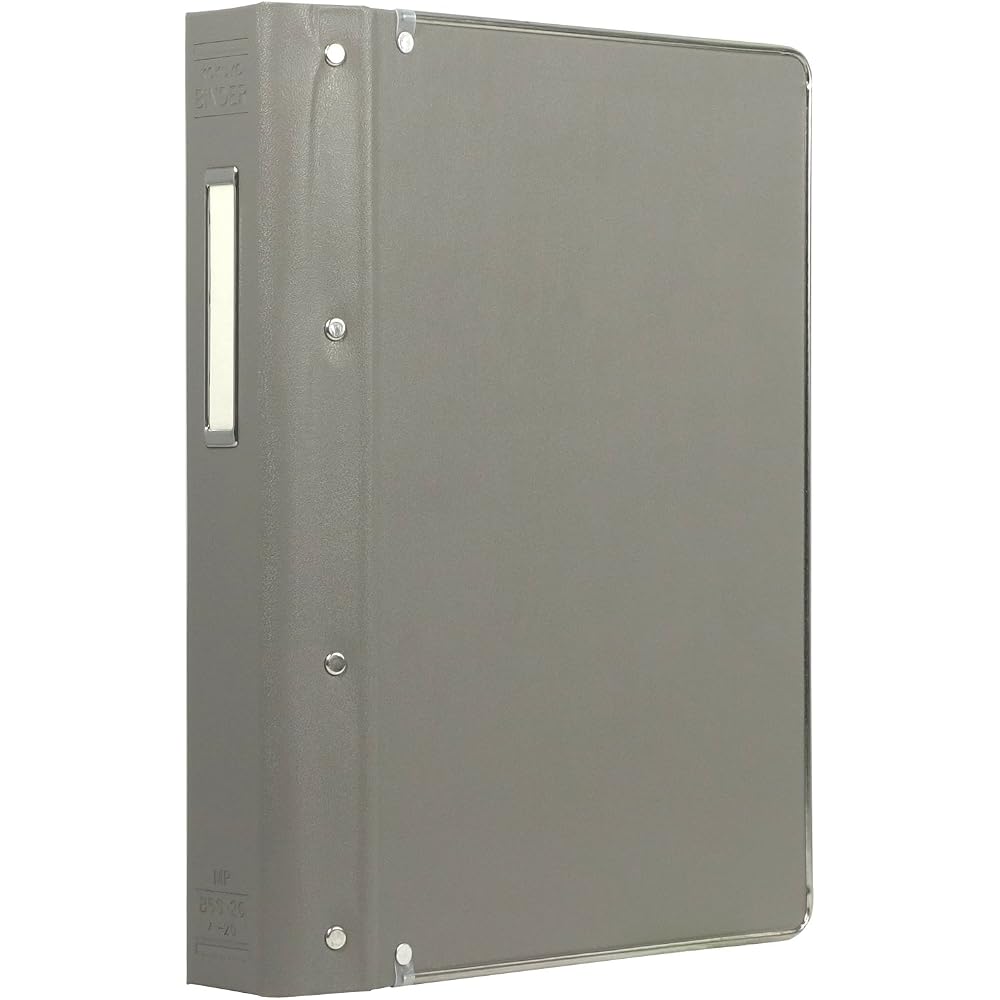 Kokuyo File Binder PP Sticker B5 Vertical 26 Holes, Holes 200 Sheets, Gray - 20NM