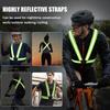 Highly Elastic Reflective Straps Vest Night Work Security Running Cycling Safety Reflective Vest High Visibility Reflective Safe