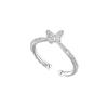 925 Silver Butterfly Luxury Open Ring - Women's High-End Index and Tail Band