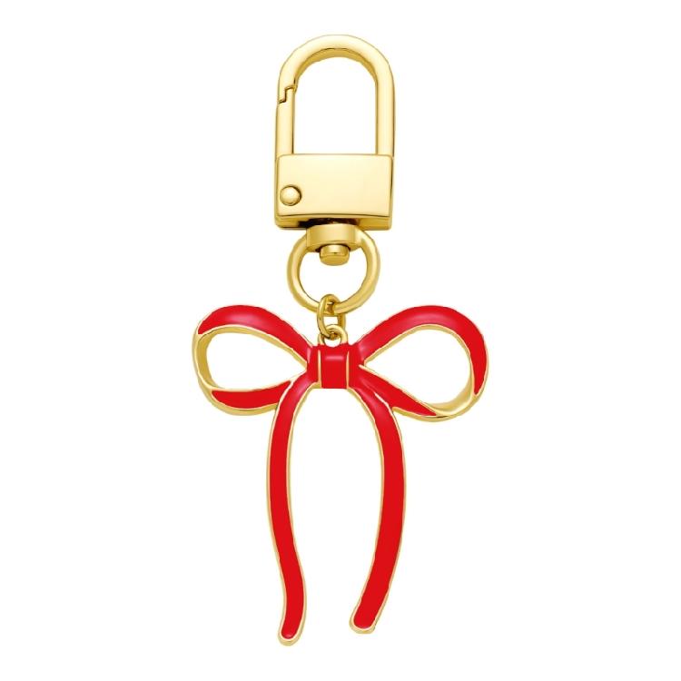 

Decorative Red Bowknot Tassels Keychain Car Key Decoration For Handbags Keys And Fashion Accessories Stylish Bag Charm 1