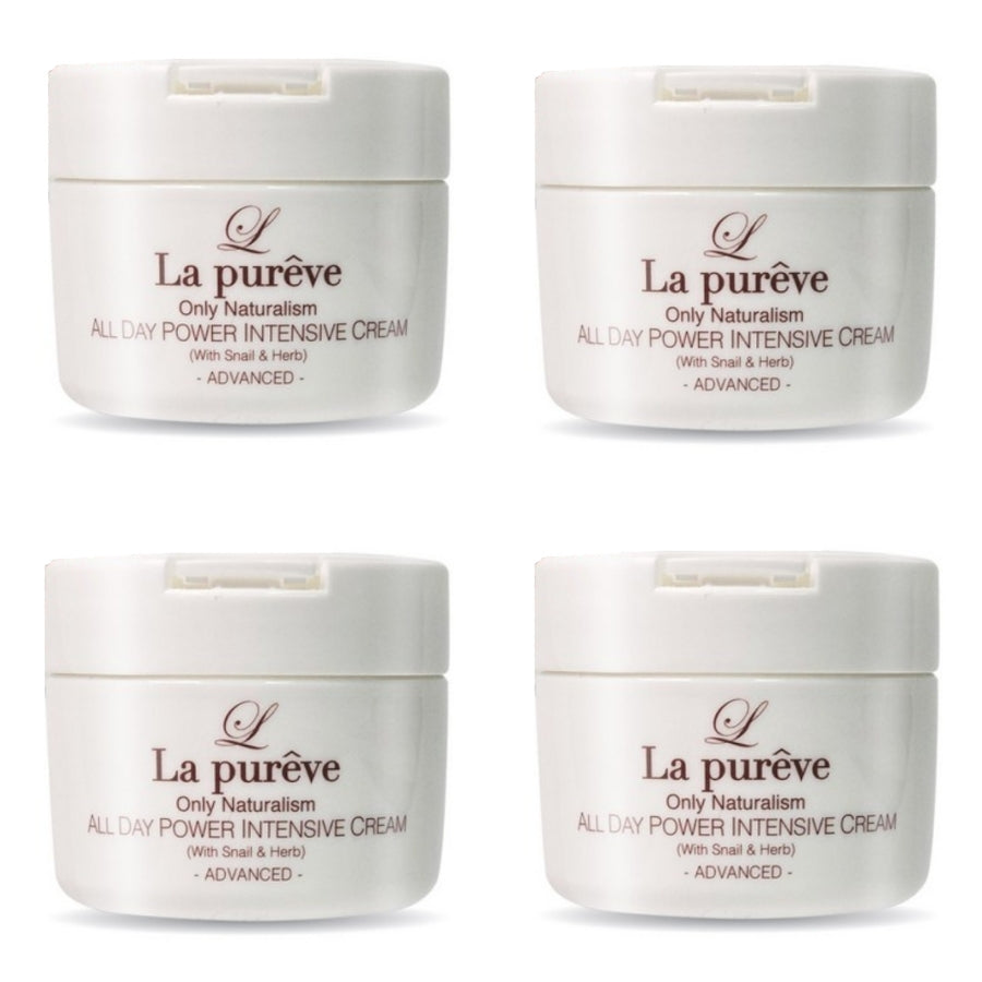 La Pureve All Day Power Intensive Cream with Snail & Herb 100ml*1Pc/2Pcs/3Pcs/4Pcs