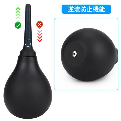 Soxeeh Enema Pump, 280ml Large Capacity, Multi-Purpose Irrigator with Backflow Prevention, Manual Pump, Lotion Injector, Silicone, Unisex