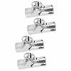 4pcs Boat Pipe Connector 22mm Stainless Steel Folding Swivel Tube Connector Hardware for Marine Yachet