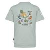 Adidas Terrex T Shirts Women's Wonder Light Gray Green Crew Neck Moderate KE3705
