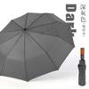 Three-fold automatic umbrella folding umbrella British style male solid wood plaid fabric umbrella