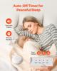 Sound Machine, 30 Soothing Sleep Sounds, 3-in-1 Portable and Hangable White Noise Sound Machine with Auto-Off Timer, Soft Ring Light and Memory