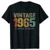 2025 Funny 60th Tee Vintage Legends Born in 1965 60 Years Old Party T Shirts Summer Cotton Birthday Gift Idea T-shirt Women Men