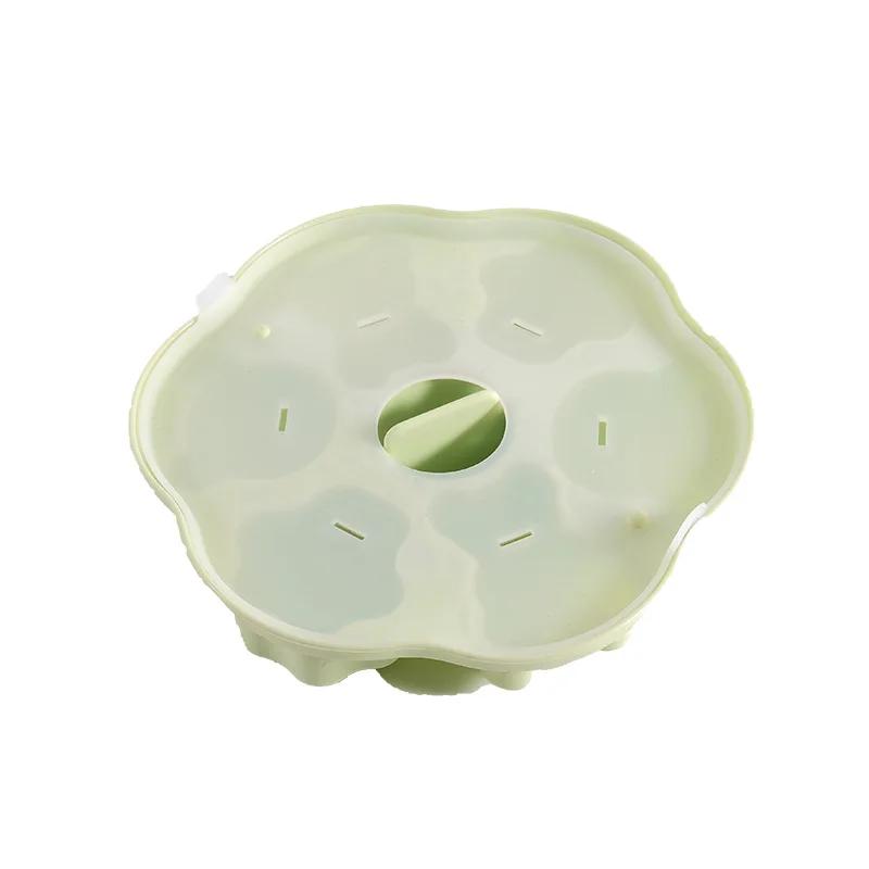 Food Grade Silicone Cartoon Steamed Cake Mold Jelly Pudding Ice Cream Mold with Covered Kitchenware Air Fryer Tools Accessories