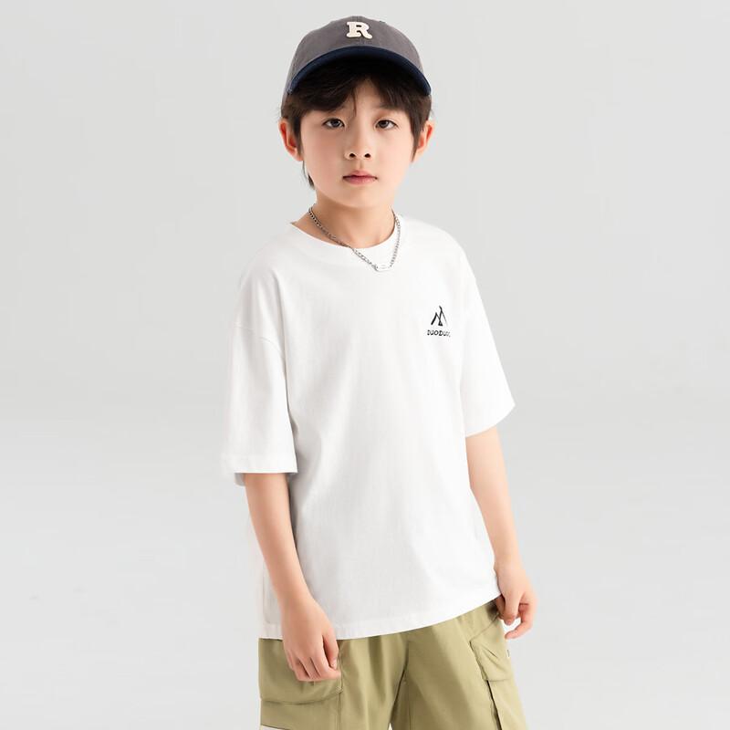

Duo Duo Jia Boys Summer Letter Print Cotton T-Shirt 110