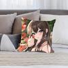 R-Rin S-Shibuya Cartoon Animation Pillow Case Anti-dustmite Pillowcase Invisible Zipper Silky Short Plush Sofa Cushion Cover