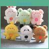 Cute Plush Teddy Bear Keychain Ultra-soft Short Plush Bag Charm For Kids