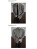 Men's Autumn Knit Cardigan - Loose Casual Stand Collar Jacket with Long Sleeves and Half High Collar Zipper.