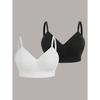 Comfortable Without Steel Rings, Plus Size Yoga, Fitness, Gathering Underwear, Big Chest Display, Small Anti Sagging, Fixed Cup Bra For Women
