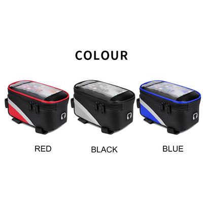 Bicycle Front Bag Water Repellent Touch Screen Phone Bag Mountain Bike Top Tube Bag Mountain Road Bicycle Accessories