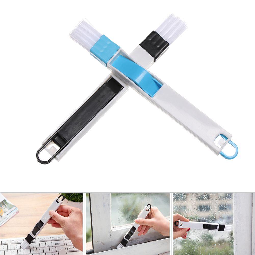Crevice Kitchen Bathroom Household  Home 2 In 1 Desk Set Keyboard Brush Grooves Cleaning Tool