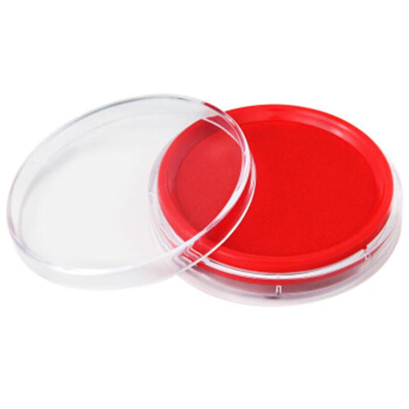 Deli Quick-Dry Round Red Ink Pad