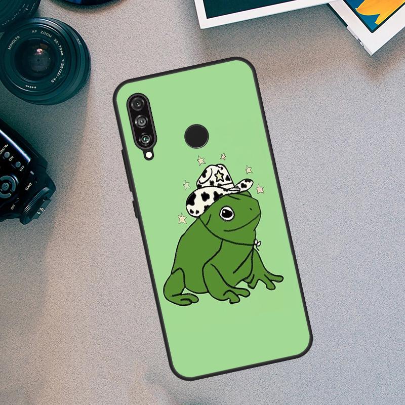 Mint Green The Frog Mushroom For Huawei Nova 5T 9 10 SE 3i 7i 8i 11i 12i Y60 Y61 Y70 Y72 Y73 Y90 Y91 P30 P40 Lite Case