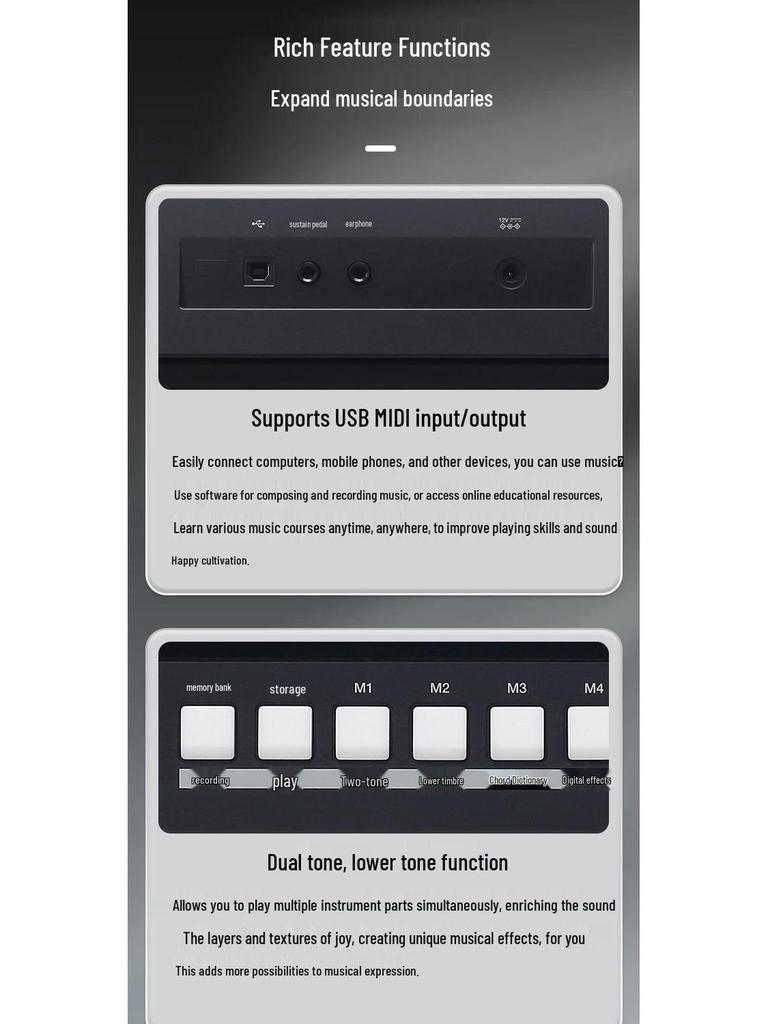 Korg MK302 61-klawiszowa elektroniczna klawiatura dynamiczna dla początkujących i profesjonalistów