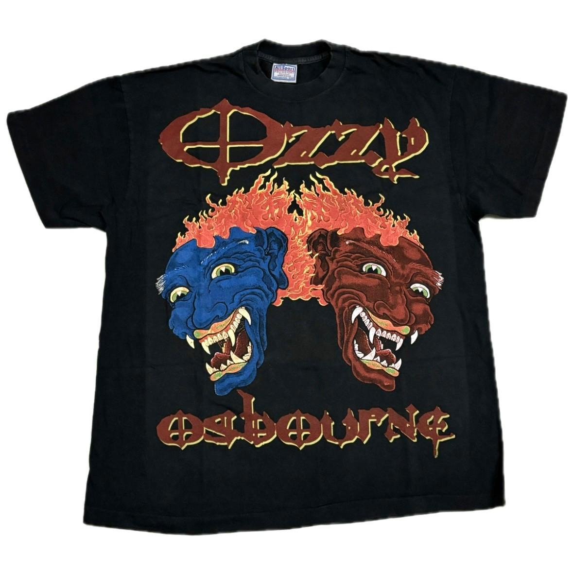 

Vintage OZZY OSBOURNE 1992 Tattoos BLACK SABBATH XL Single Stitch Shirt REPRINT L