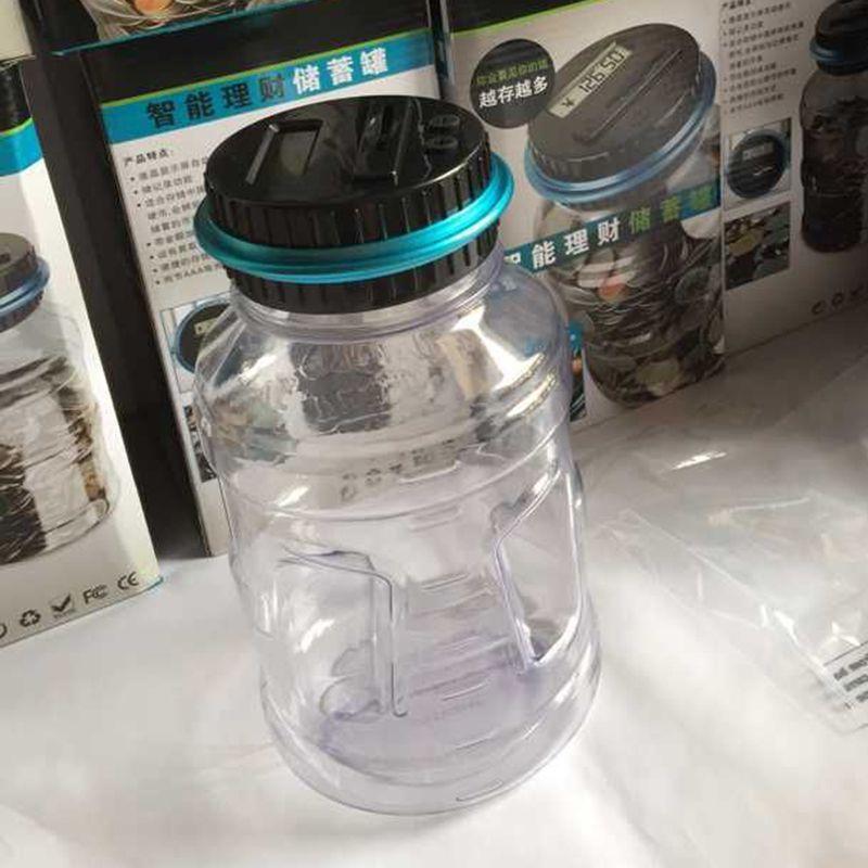 Electronic Digital Coin Counter Jar With Lcd Display For Effortless Savings Tracking