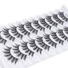 Natrual Long False Eyelashes Handmade Fake Eyelash 3D Faux Mink Lash  Eye Lash Extension