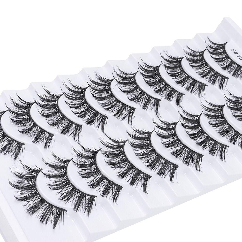 Natrual Long False Eyelashes Handmade Fake Eyelash 3D Faux Mink Lash Eye Lash Extension