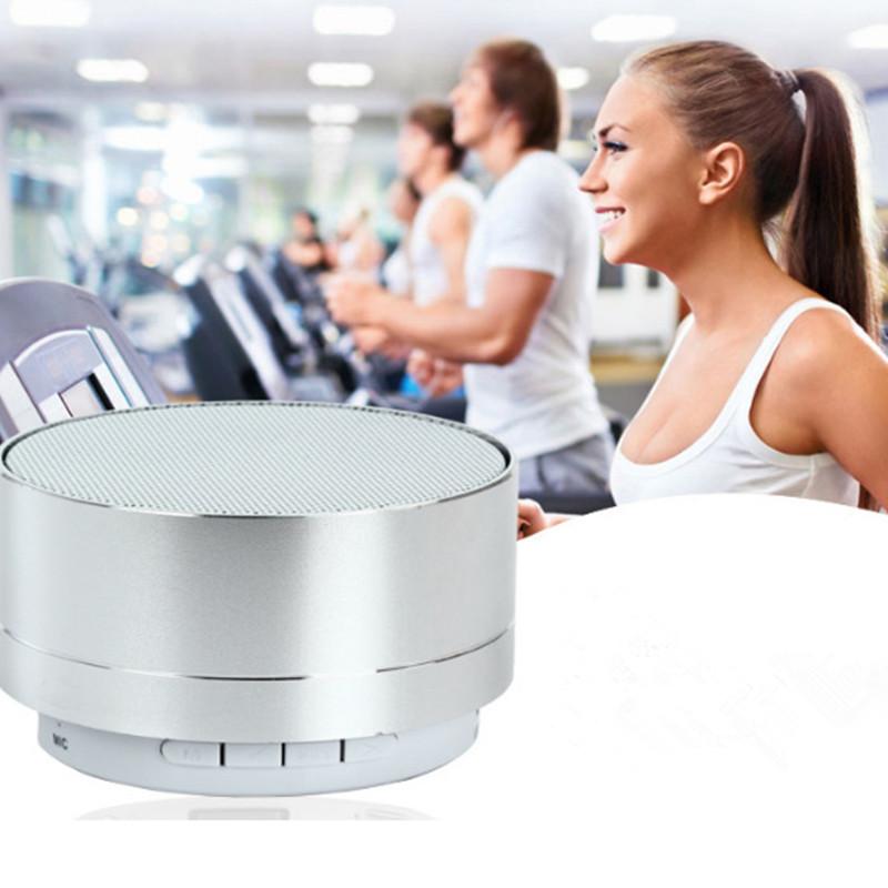 A10 Wireless Bluetooth Speaker Small Steel Cannon Subwoofer Portable Mini Gift Card Bluetooth Audio PC Notebook Outdoors Speaker