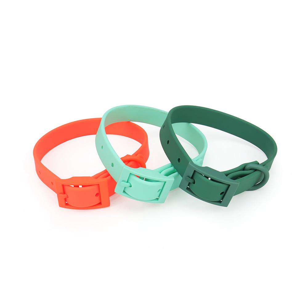 XS/S/M/L/XL Dog Collar Adjustable PVC Waterproof Pet Cat Collar for Small Medium Big Dogs Imitation Silicone