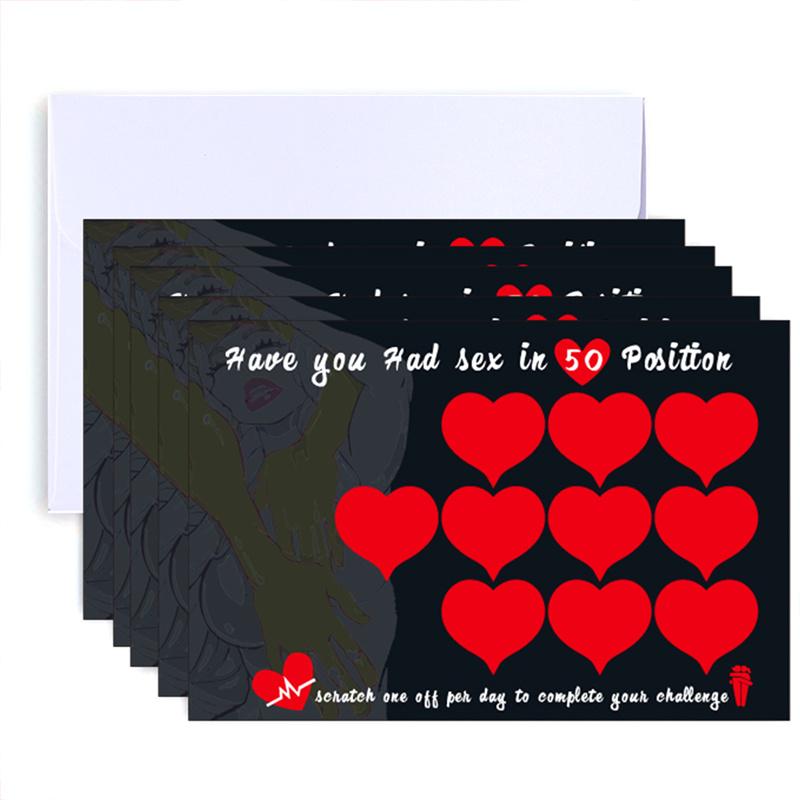 5 stk Frekke skrapelodd å gjøre mellom par Par Spill Soverom Skrape av plakat Datoer Skrape av liste