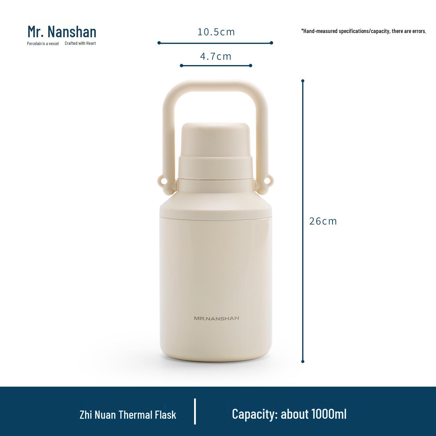 

Mr. Nanshan Portable Large Capacity Stainless Steel Vacuum Insulated Hot Water Bottle Thermos Kettle