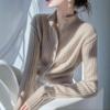 Semi-turtleneck Knitted Sweater Women's New Autumn and Winter Temperament Thin Bottoming Shirt Top