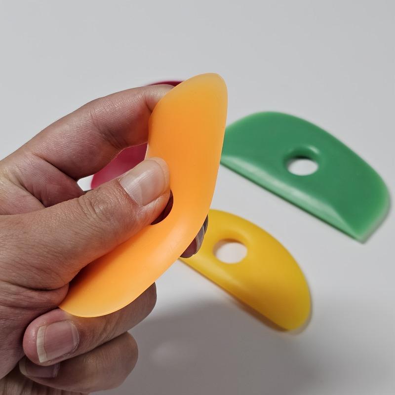 Silikonowe Narzędzia do Skrobania Ceramiki Ceramiczne Akcesoria do Rzeźbienia i Kształtowania DIY Gliniane Grawerowanie Wygładzanie dla Rzemieślników Hobbystów Nieładowane