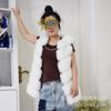 Autumn and Winter New Fur Vest Medium and Long Women's Imitation Fox Fur Coat