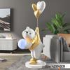 Polar Bear Floor Lamp Sculpture