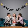 Happy 30th Birthday Banner for 30th Birthday Party Decoratiopns Supplies