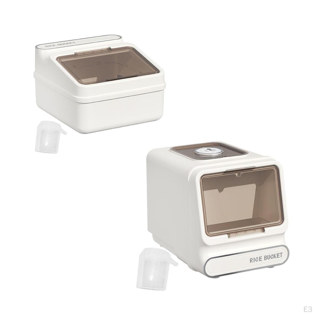 Récipient pour le stockage du riz avec tasse à mesurer, bac alimentaire pour collations et farine