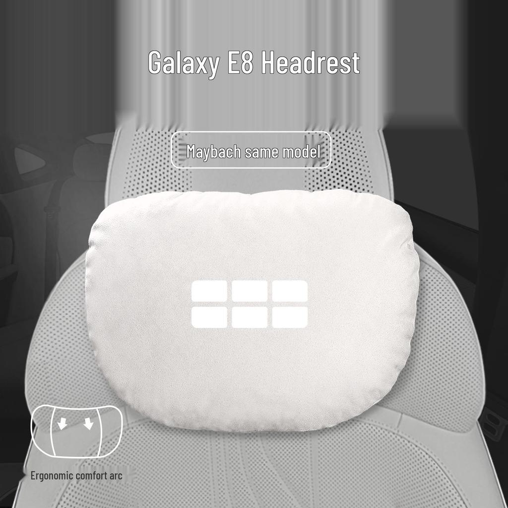 Geely Galaxy E8 Car Headrest & Lumbar Support Pillow Set - Neck Protection & Seat Cushion for Interior Enhancement
