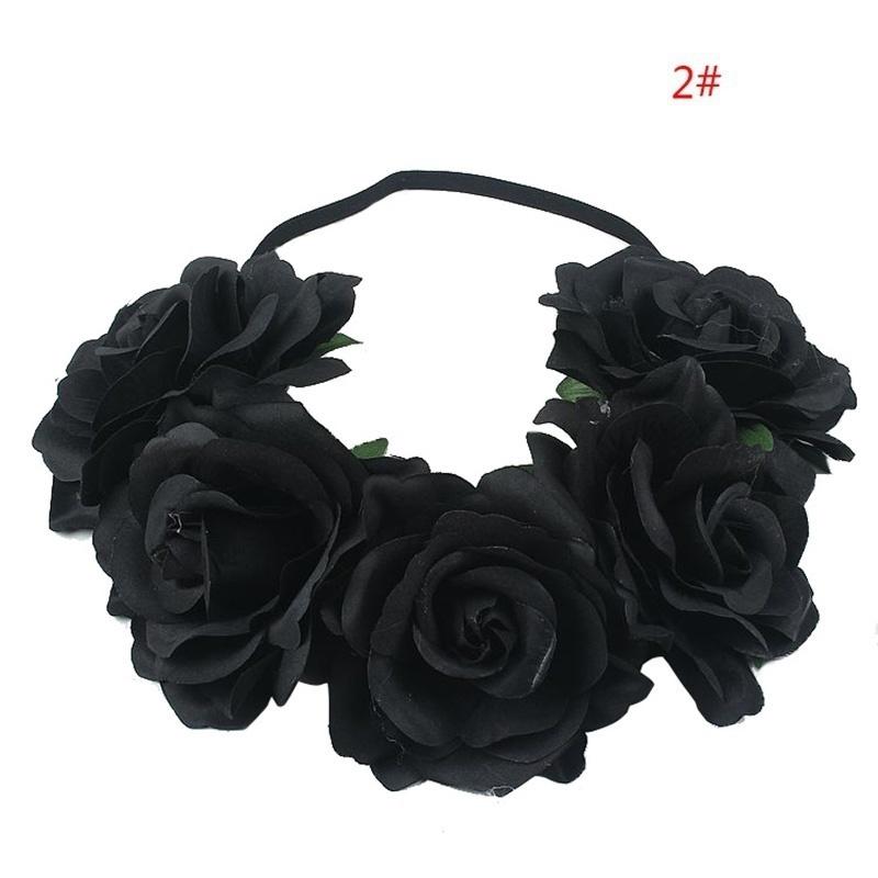 Girl Crown Floral Rose Flower Headband Hairband Wedding Hair Garland Headpiece Hair Accessories