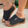 Ciabatte Zeppa Donna Designer Estate Nuova Moda Ciabatte Open Toe Sandali Traspiranti Comode Fibbia Scarpe Donna Ciabatte
