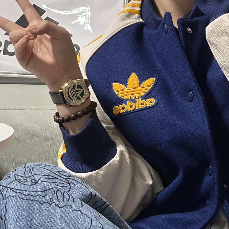 Adidas Originals Wrist Watch Quartz Movement Leather Strap Black Dial Unisex AOFH225122I