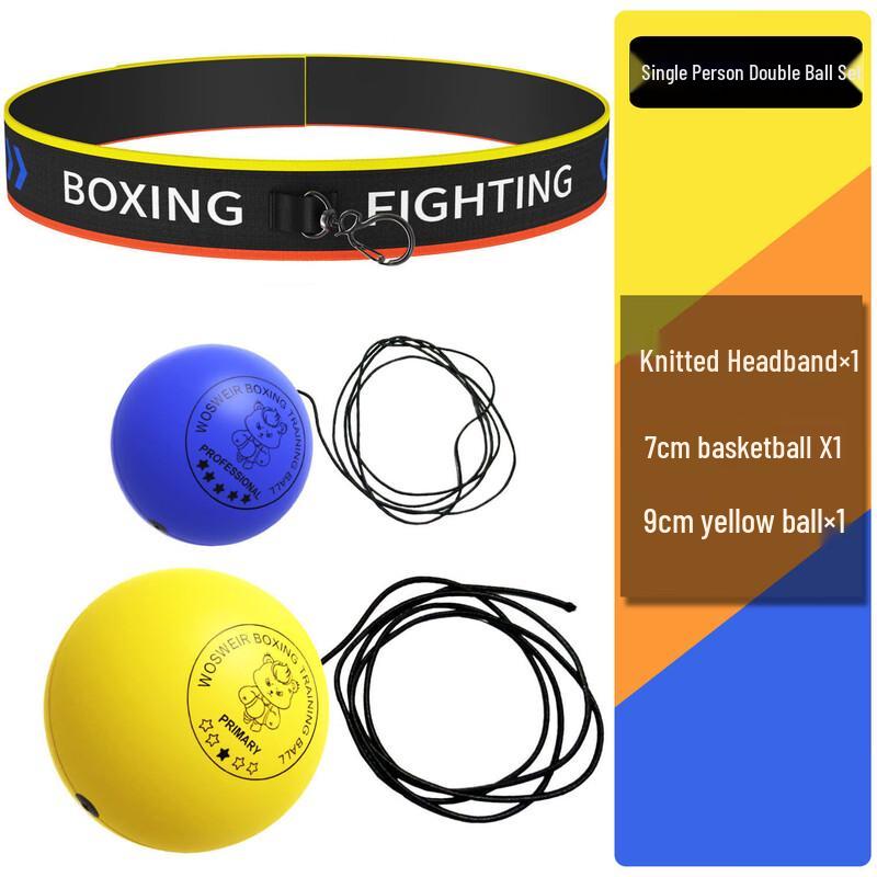 YTYIN Head-Mounted Boxing Reflex Ball Set