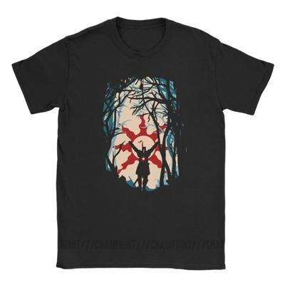 Forest Sun Dark Souls Men's T Shirt Praise The Sun Bloodborne Game Novelty Tee Shirt Short Sleeve T-Shirt Cotton Gift Idea