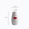 Keramikvase Kreative Rote Lippen Schreibtischdekoration Minimalismus Rote Lippen Porzellan Blumentöpfe Blumenarrangement Florale Vasen