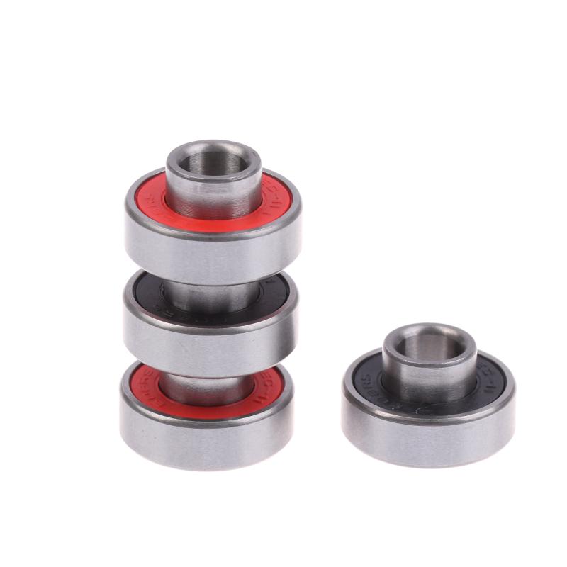 4/8Pcs 608-2Rs Long Plate Integrated Bearing Long Hoverboard Skateboard High Speed Silent Speed Bearings Surfboard Accessories