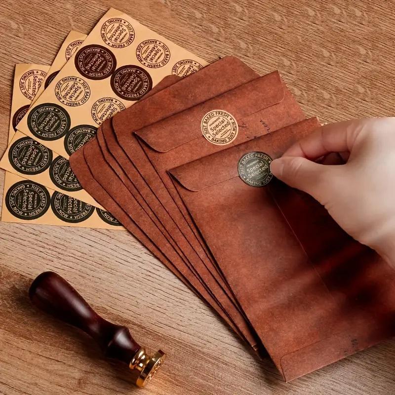 10/20 szt. Vintage Koperty z Papieru Kraft na Zaproszenia Ślubne, Kartki Imprezowe, Artykuły Papiernicze. Wielofunkcyjne Koperty w Stylu Retro.