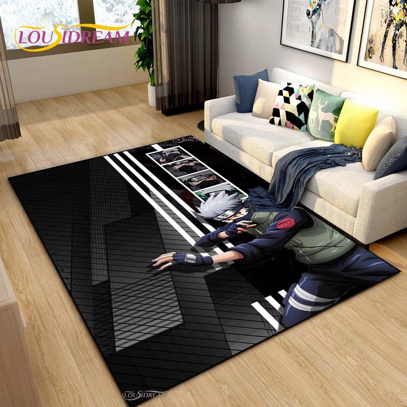 Bandai Naruto Cartoon Anime Carpet for Living Room Bedroom Cute Rugs Kitchen Door Kids Un-slip Floor Mats Alfombra Birthday Gift