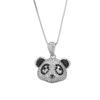 Jewelry Cross-border Set Earrings Necklace S925 Silver Needle Simple Personality Full Teddy Bear Cute Women